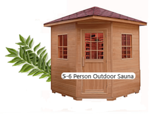 Outdoor Infrared Sauna 5-6 Person